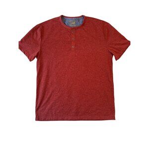 NWT Men's burgundy/red Henley tee by Jack size M